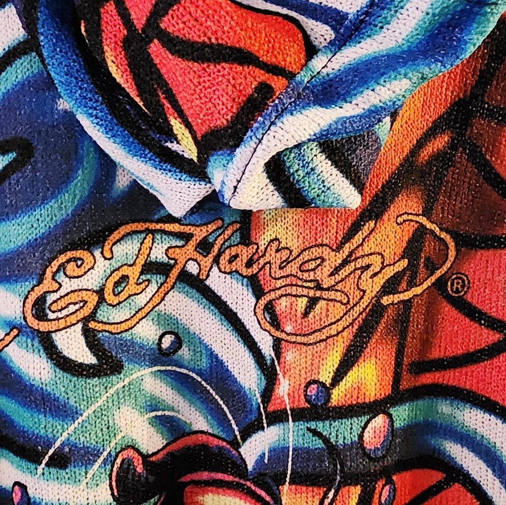 Ed Hardy Graphic Sweater Hoodie Size XL - Picture 2 of 8